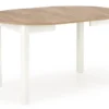 Stół rozkładany Nelloom 102-142x102 dąb craft/ biały