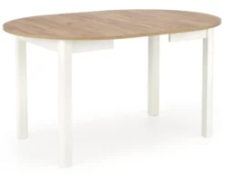 Stół rozkładany Nelloom 102-142x102 dąb craft/ biały