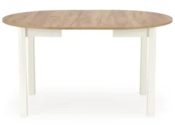 Stół rozkładany Nelloom 102-142x102 dąb craft/ biały