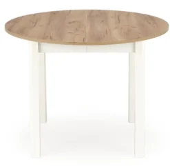Stół rozkładany Nelloom 102-142x102 dąb craft/ biały
