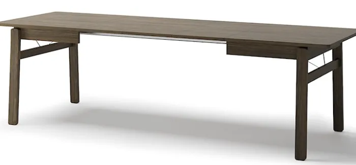 Stół rozkładany Plot 149-269x85 cm dąb ciemny