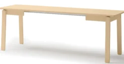 Stół rozkładany Plot 104-224x60 cm dąb jasny