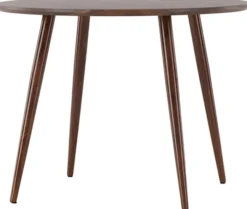 Stół Sanford okrągły blat średnica 100 cm mokka