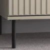 Szafa dwudrzwiowa Caletto 92 cm ozdobne lamele beżowa