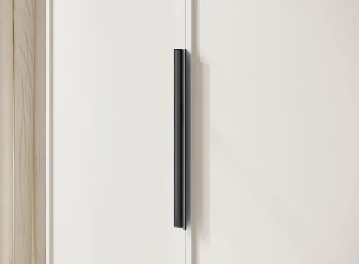 Szafa dwudrzwiowa Frame z drążkiem 100 cm Biała