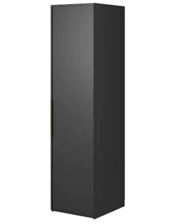 Szafa jednodrzwiowa Frame z półkami 50 cm Czarna