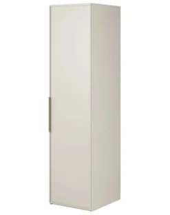 Szafa jednodrzwiowa Frame z półkami 50 cm Szary beż