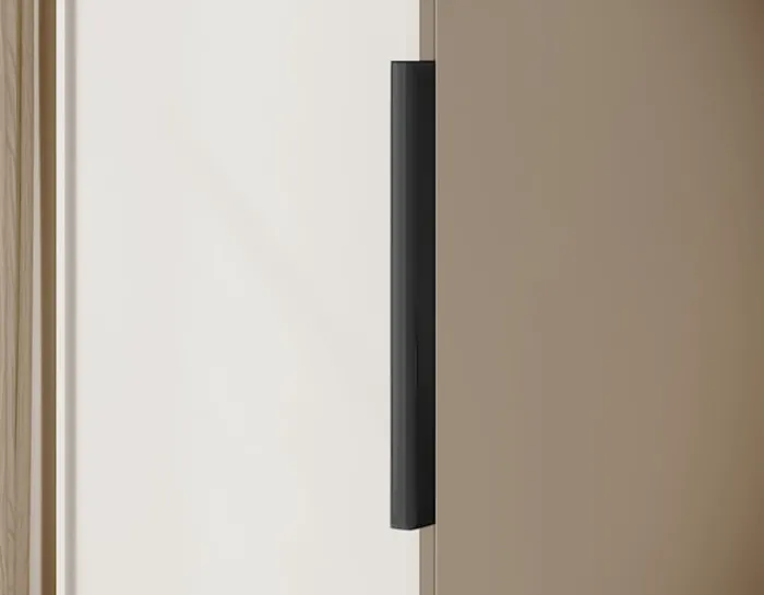 Szafa jednodrzwiowa Frame z półkami 50 cm Biała