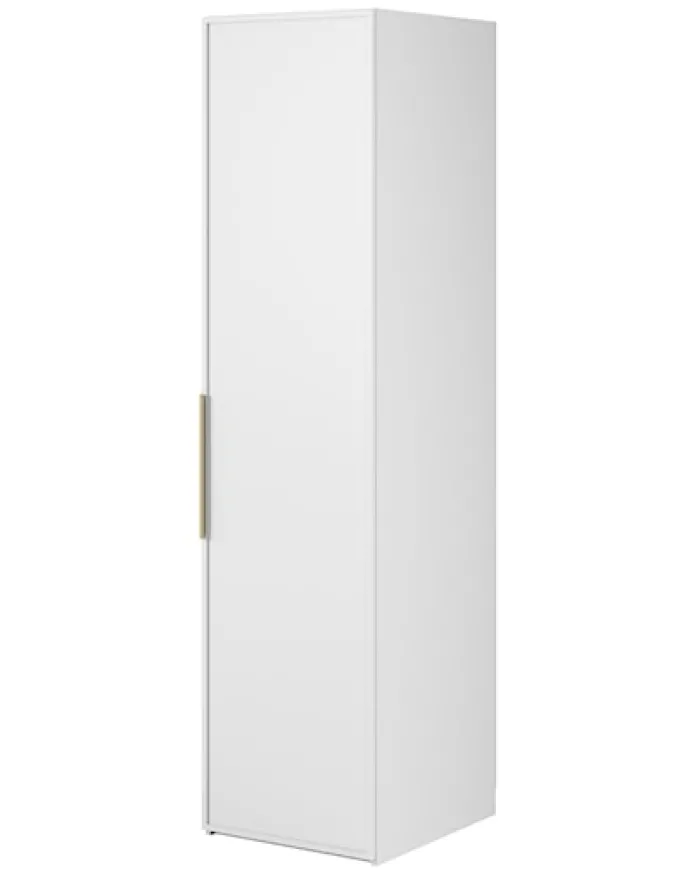 Szafa jednodrzwiowa Frame z półkami 50 cm Biała