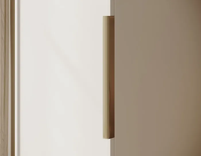 Szafa jednodrzwiowa Frame z półkami 50 cm Biała