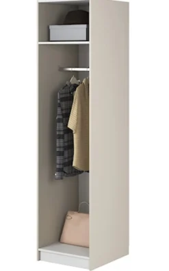 Szafa jednodrzwiowa Moonir z drążkiem 50 cm Szary beż