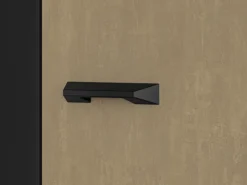 Szafa młodzieżowa trzydrzwiowa Colt z drążkami i półkami 120 cm dąb craft/czarny/stal