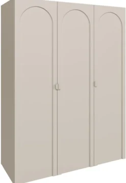 Szafa trzydrzwiowa Arkadia z frezowanym frontem 150 cm kaszmir