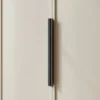 Szafa trzydrzwiowa Frame z długim drążkiem i siedmioma półkami 150 cm Szary beż