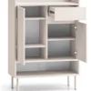 Szafka dwudrzwiowa na buty Dioce z szufladą 70 cm Kaszmir