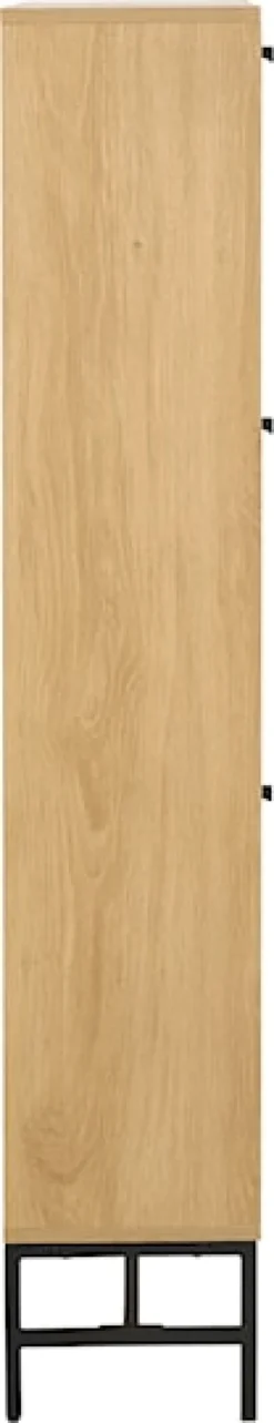 Szafka na buty Pously z trzema przegrodami 71,6 cm dąb naturalny
