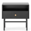 Szafka nocna Divenos z szufladą 54 cm Czarna