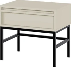 Szafka nocna Evo z szufladą i stelażem 50 cm kaszmir