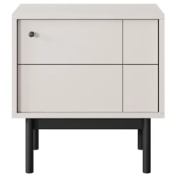 Szafka nocna Japandies 54 cm Szary beż