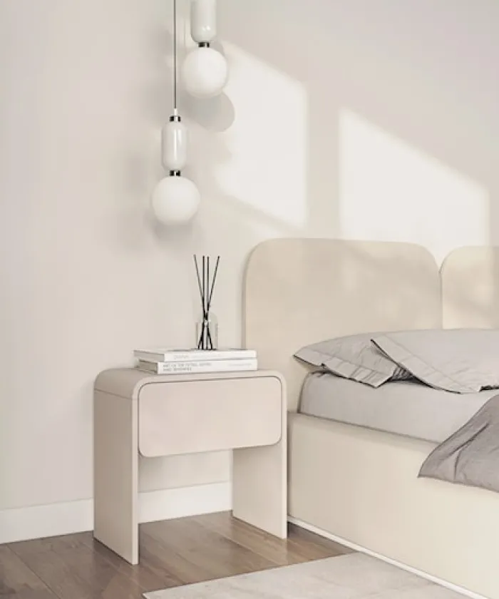 Szafka nocna Lummo z szufladą 50 cm kaszmir