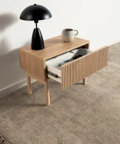 Szafka nocna Nolie z szufladą i nóżkami 50 cm Dąb Olejowany