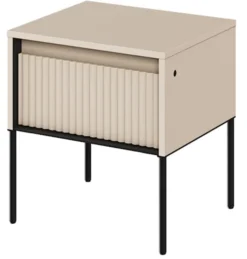 Szafka nocna Trend 46 cm z LED Beżowa