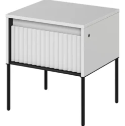 Szafka nocna Trend 46 cm z LED Biała