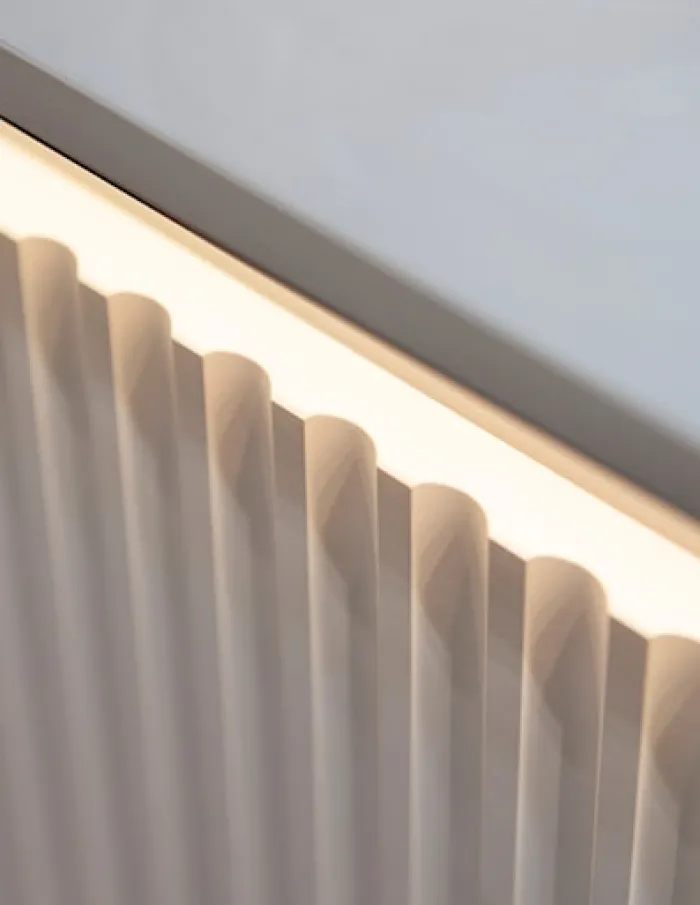 Szafka nocna Trend 46 cm z LED Biała