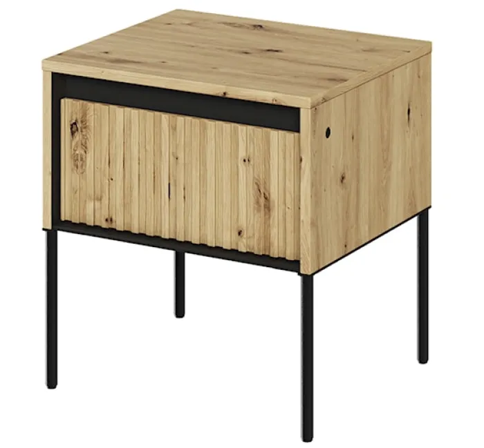 Szafka nocna Trend 46 cm z LED Dąb artisan