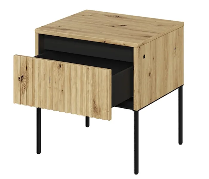 Szafka nocna Trend 46 cm z LED Dąb artisan