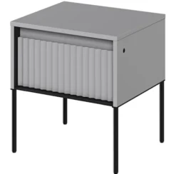 Szafka nocna Trend 46 cm z LED Szara