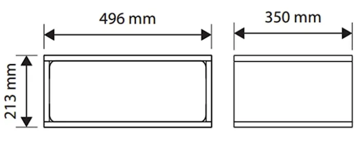 Szafka nocna wisząca Wuwu z jedną szufladą 50 cm szarobeżowa