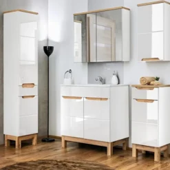 Szafka pod umywalkę Jakkarta biała 80 cm
