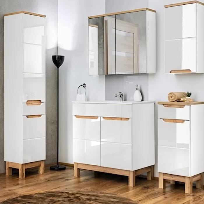 Szafka pod umywalkę Jakkarta biała 80 cm