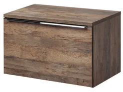 Szafka pod umywalkę Olimmi 80 cm dąb santa z blatem