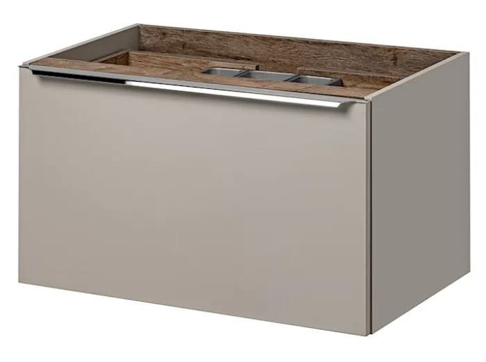 Szafka pod umywalkę Olimmi 80 cm szara/dąb santa
