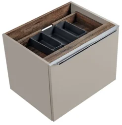 Szafka pod umywalkę Olimmi 60 cm szara/dąb santa