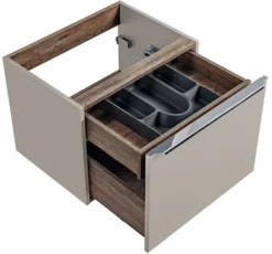Szafka pod umywalkę Olimmi 60 cm szara/dąb santa
