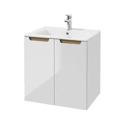 Szafka pod umywalkę Saeli wisząca z dwiema półkami 60x45 cm