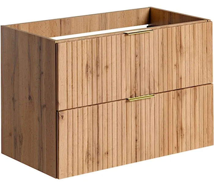Szafka pod umywalkę Temirni 80 cm dąb wotan lamele