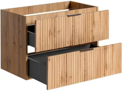 Szafka pod umywalkę Temirni 80 cm dąb wotan lamele