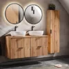 Szafka pod umywalkę Temirni 60 cm dąb wotan lamele