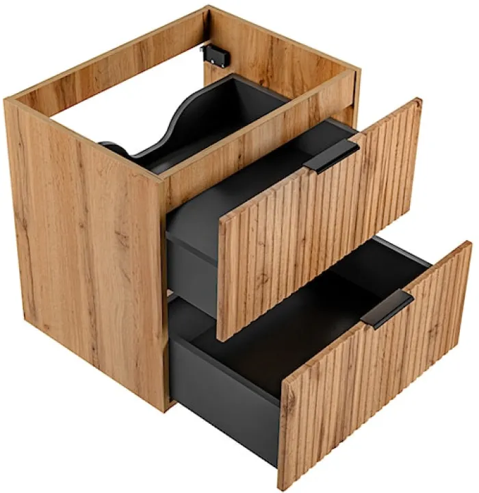 Szafka pod umywalkę Temirni 60 cm dąb wotan lamele