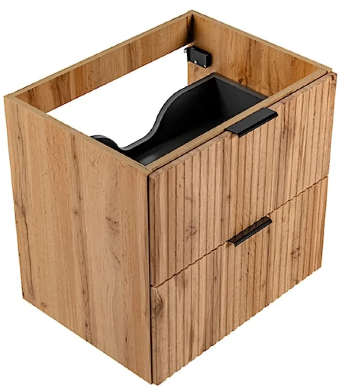 Szafka pod umywalkę Temirni 60 cm dąb wotan lamele