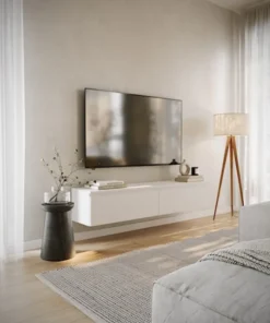 Szafka RTV Bemmi wisząca 150 cm biały