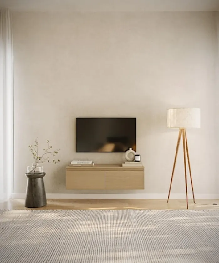 Szafka RTV Bemmi wisząca 100 cm dąb lindberg