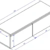 Szafka RTV Bemmi wisząca 100 cm kaszmir