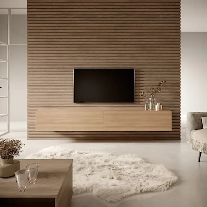 Szafka RTV Bisira 200 cm Dąb Lindberg
