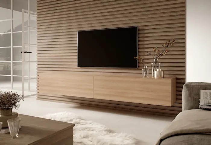 Szafka RTV Bisira 200 cm Dąb Lindberg