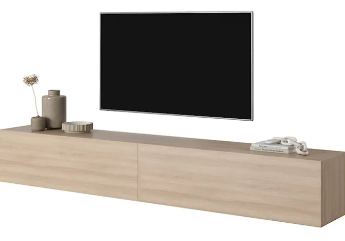 Szafka RTV Bisira 200 cm Dąb Lindberg